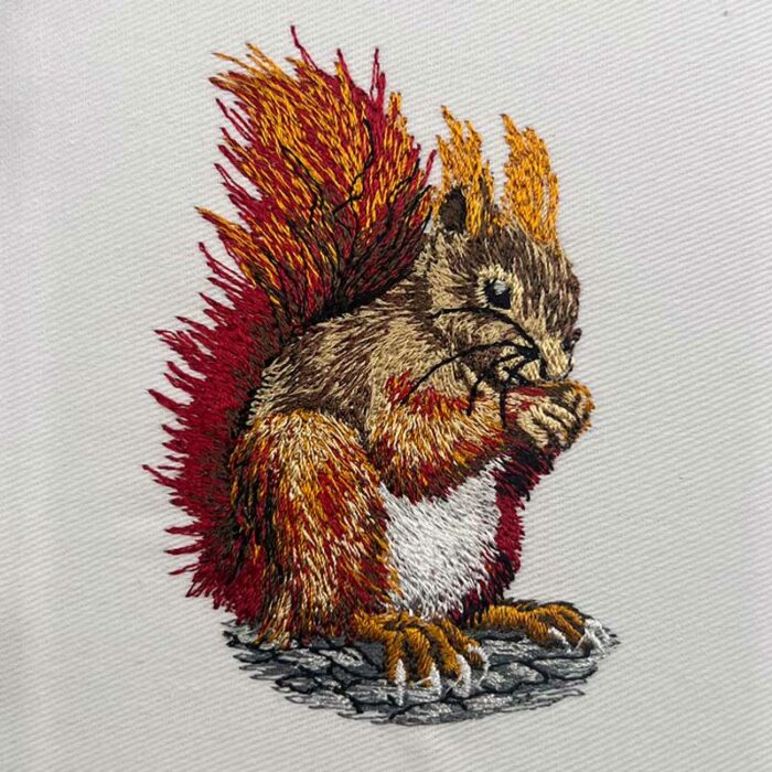 Red Squirrel embroidery design