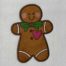 gingerbread man embroidery design