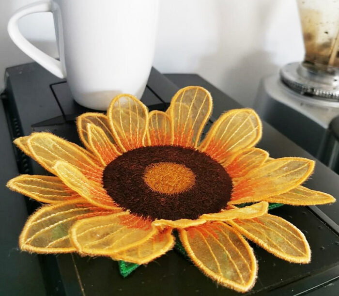 sunflower coaster