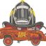 toy fire truck embroidery design