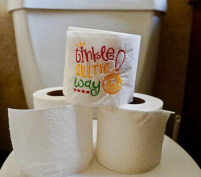 How to Embroidery on Toilet Paper
