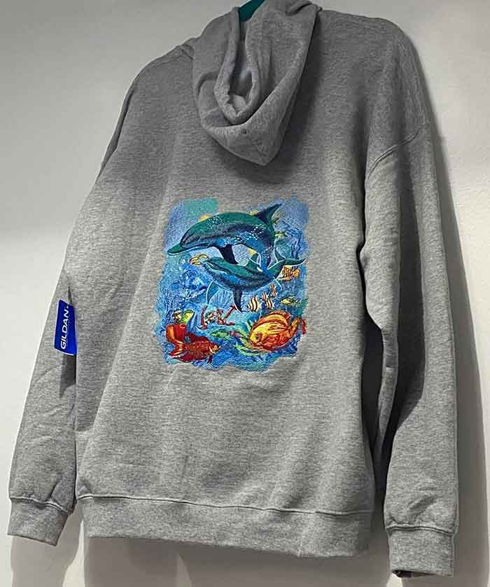 Dolphin scene sweatshirt
