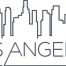 Los Angeles city skyline embroidery design