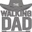 walking dad embroidery design