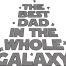 best dad in the galaxy embroidery design