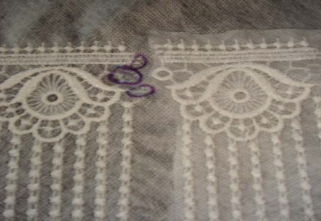 attaching continuous lace