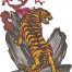 japanese tiger embroidery design
