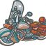 Vintage Motorcycle embroidery design