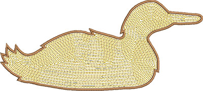 duck embroidery design
