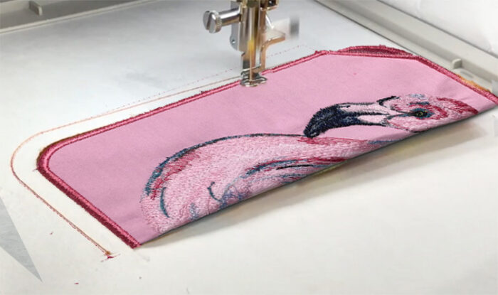 Pink Flamingo Glasses Case - Embroidery Designs