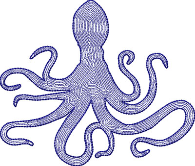 octopus embroidery design