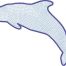 dolphin outline embroidery design