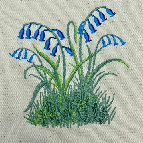 bluebells embroidery design
