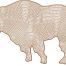 mountain goat outline embroidery design