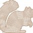 squirrel outline embroidery design