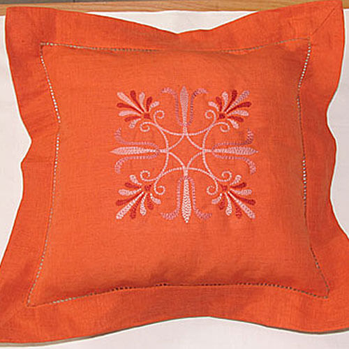 embellishment embroidery design on pillow