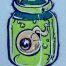 eye jar embroidery design