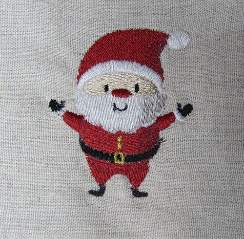 Santa Ornament Embroidery Design