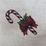 Vintage Christmas CandyCane Embroidery Design