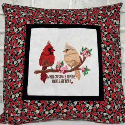 cardinals appear pillow