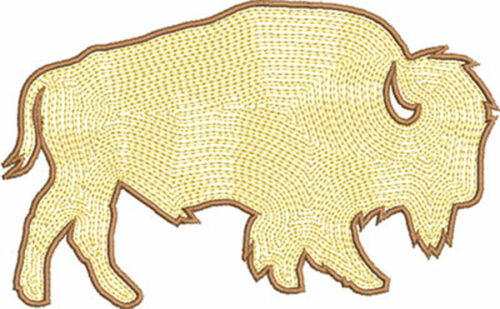 bison embroidery design