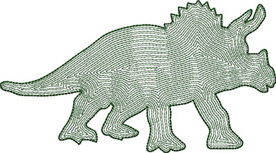Dinosaur 2 outline embroidery design