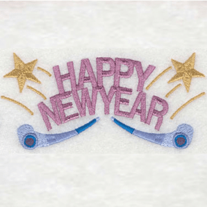 New Years Embroidery Design Bundle