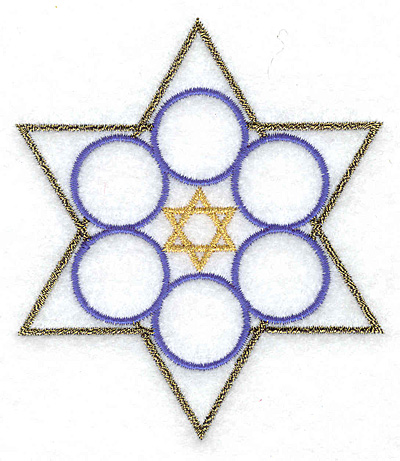 star of david embroidery design