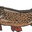pike swimming embroidery design