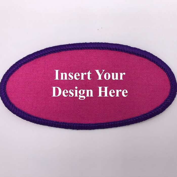 oval embroidery patch design file insert