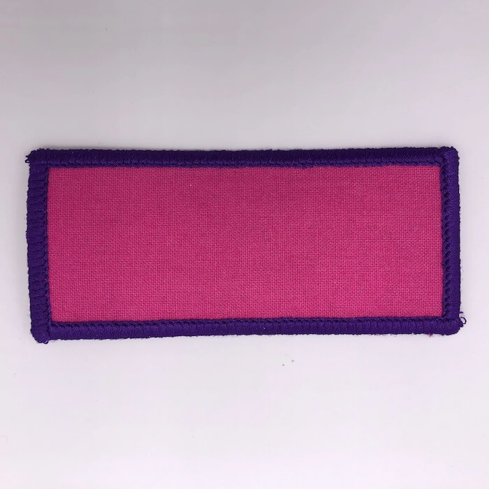 rectangle embroidery patch design file