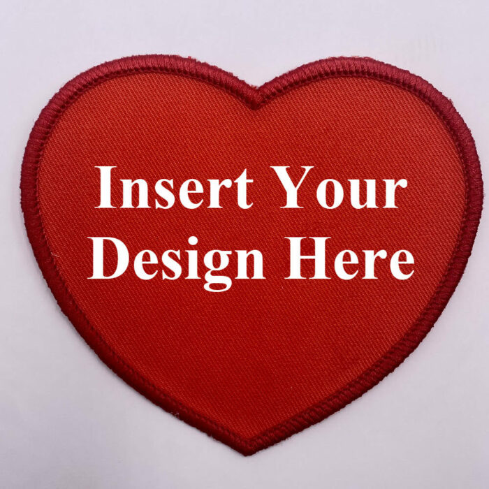 Heart Shaped Embroidery Patch Design