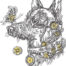 steampunk dog embroidery design