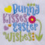 Bunny Kisses Easter Wishes embroidery design