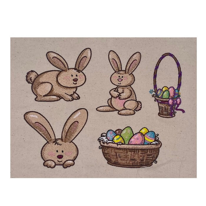 Easter Bunny Sew Outs