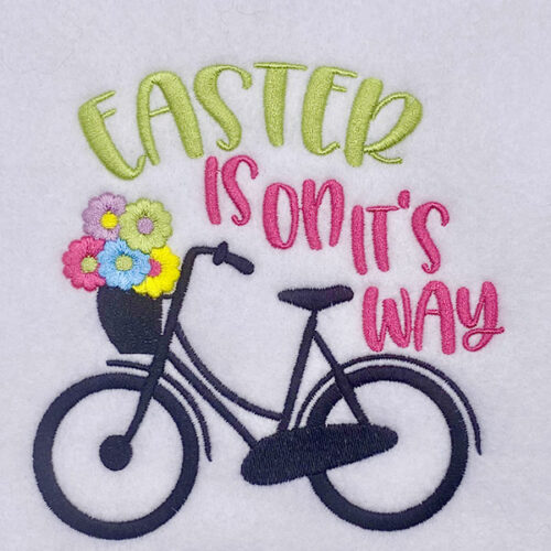 easter is on its way embroidery design
