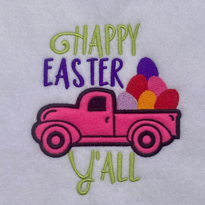 Happy Easter Yall Applique