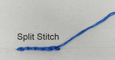 Split Stitch Redwork