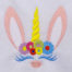 unicorn bunny embroidery design
