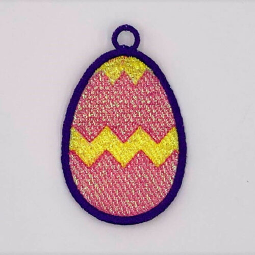 Free Easter embroidery patch design