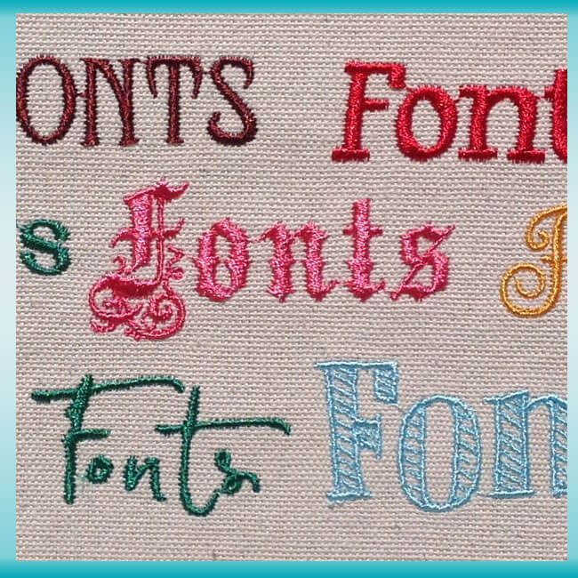 ESA Fonts for Hatch Embroidery Software