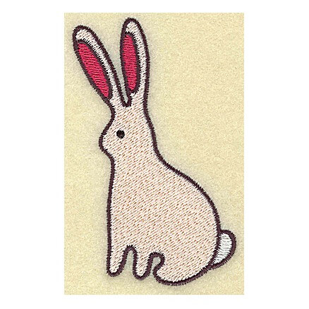 cartoon bunny embroidery design