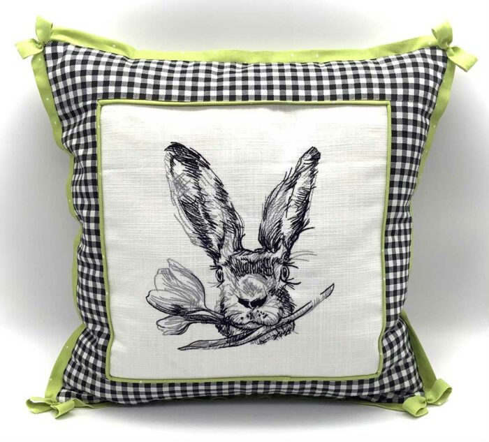 spring rabbit cushion