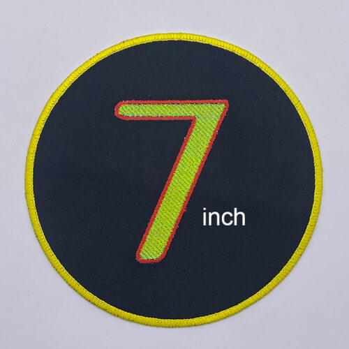 DIY 7 inch circle patch