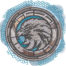 eagle mascot medallion embroidery design