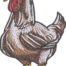 chicken embroidery design
