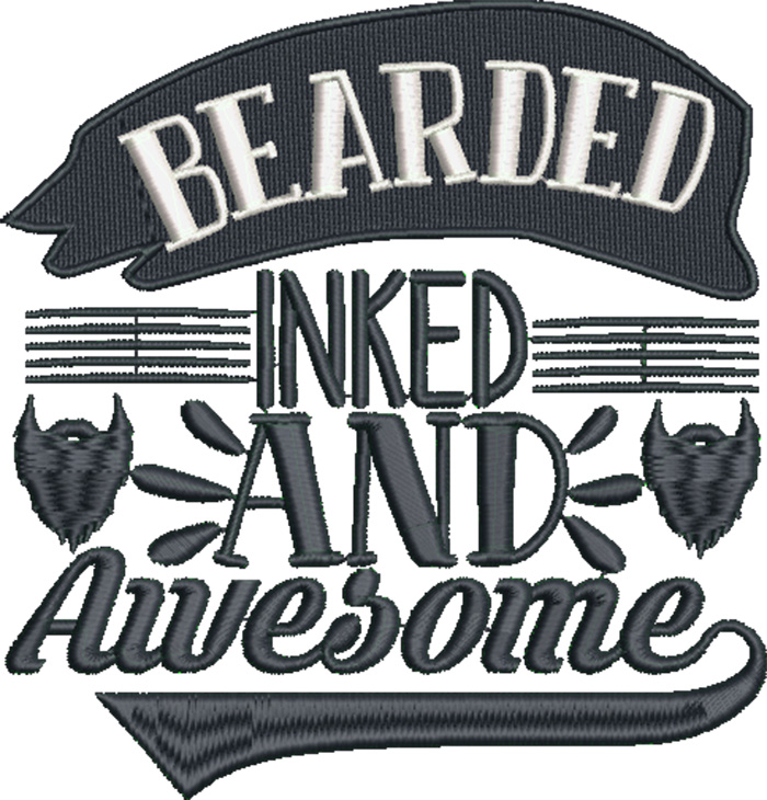 cool dad bearded inked and awesome