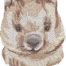 quokka face embroidery design