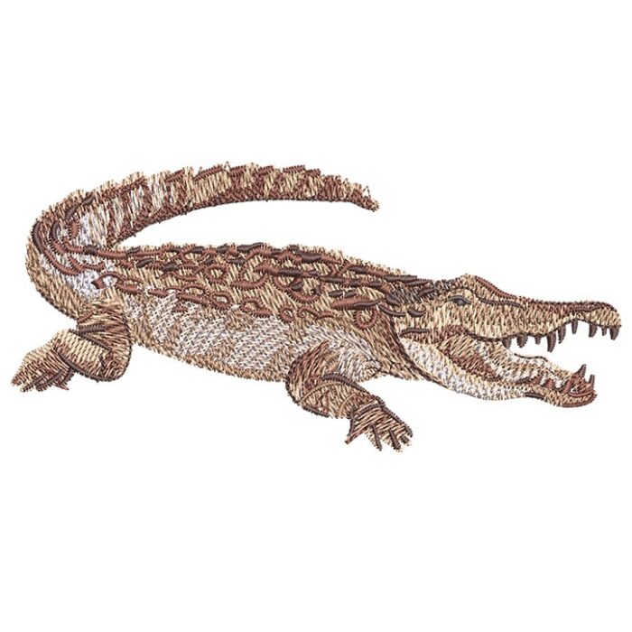 Outback Crocodile embroidery design