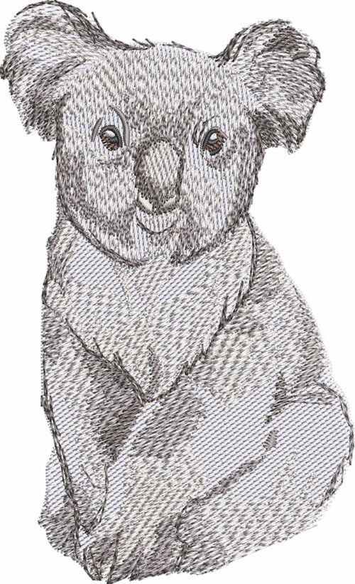 koala embroidery design
